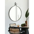 thumbnail image 4 of Kate and Laurel Yitro Round Wall Mirror, 30 x 37, Gray, Decorative Versatile Rustic Wall Decor, 4 of 15