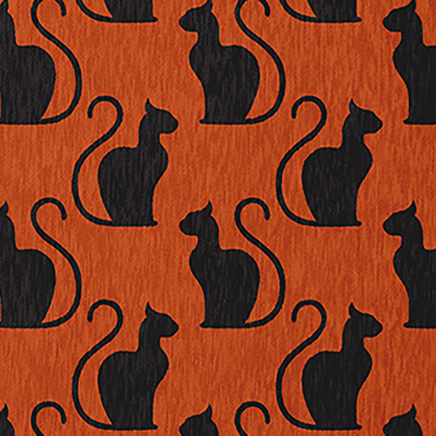Simply Daisy Spooky Cats Sienna Halloween Chenille Area Rug, 2' x 3'