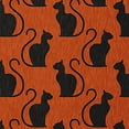 thumbnail image 2 of Simply Daisy Spooky Cats Sienna Halloween Chenille Area Rug, 5' Round, 2 of 5