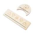 thumbnail image 1 of 2Pcs Wooden Tarot Card Stand Holder, Moon Shape And Rectangle Wooden Tarot Card Display Stand Moon Phase Card Display Stand Tarot Accessories For Witch Divination Tools, 1 of 8