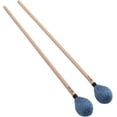 thumbnail image 1 of HUGFEGWE Keyboard Marimba Mallets, 1 Pair Soft Playing Yarn Head Mallet Replacement Comfortable with Maple Handle for Beginner for Percussion Instruments(blue) CJB91-45893, 1 of 9