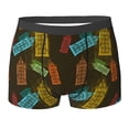 thumbnail image 6 of Men's Boxer Briefs, vintage Light Bulb Pattern a Soft Comfy Mens Underwear Boxer Briefs Breathable With Widen Waist, 6 of 7