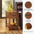 thumbnail image 3 of Signature Design by Ashley Contemporary Breegin Chairside End Table Brown, 3 of 7