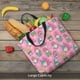 thumbnail image 5 of Balery pink Holiday Joy Bolsa de Mano para Mujeres con Cremallera, Bolsa de Gimnasio con Compartimentos, Bolsa para Laptop, Bolsa para Trabajo, 5 of 7