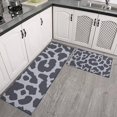 thumbnail image 2 of White and Black Of Leopard Print Kitchen Rugs Sets Of 2,Anti Fatigue Kitchen Mat Rugs Non Slip Washable,Decorative Kitchen Floor Mats for Kitchen,Sink,Laundry,17"x30"+17"x47", 2 of 7