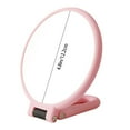 WANGJIAOID Portable Double Folding Hand Held Beauty Round Folding