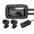 thumbnail image 3 of Dual 1080P Motocicleta DVR Impermeable Moto Cámara WiFi Sin GPS Cámara de Tablero Grabadora de Vídeo de Conducción Delantera Trasera Caja Negra, 3 of 5