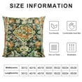 thumbnail image 5 of Nawypu Throw Pillow Cover, Vintage Boho Pillow Cover Ethnic Square Persian Pillowcase for Decorate Home Bed Sofa, Green Orange Decorative Pillow Cases, 5 of 5