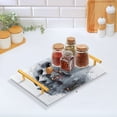 thumbnail image 5 of Bath Accessories Sets Single Print Decorative Tray With Handle For Home Bathroom Bedroom Digital Human, 5 of 7