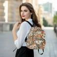 thumbnail image 6 of FORMRS Mini Backpack Purse for Women Travel Daypack Casual Shoulder Bag, Rustic Floral, 6 of 7