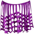 thumbnail image 2 of WHEANG Halloween Cape Shawl for Women Men Poncho Spooky Spiderweb Accessory for Party Dress‑up Stylish Spider Web Sheer Mesh Witch Cape Shawl One Size Purple, 2 of 4