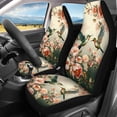 thumbnail image 3 of FOR U DESIGNS Hummingbird Flower Pattern Car Seat Cover Waterproof Front and Rear Split Bench for Cars Scratch-Resistant Auto Interior Decoration for Vehicle Trucks Van SUV, 3 of 7