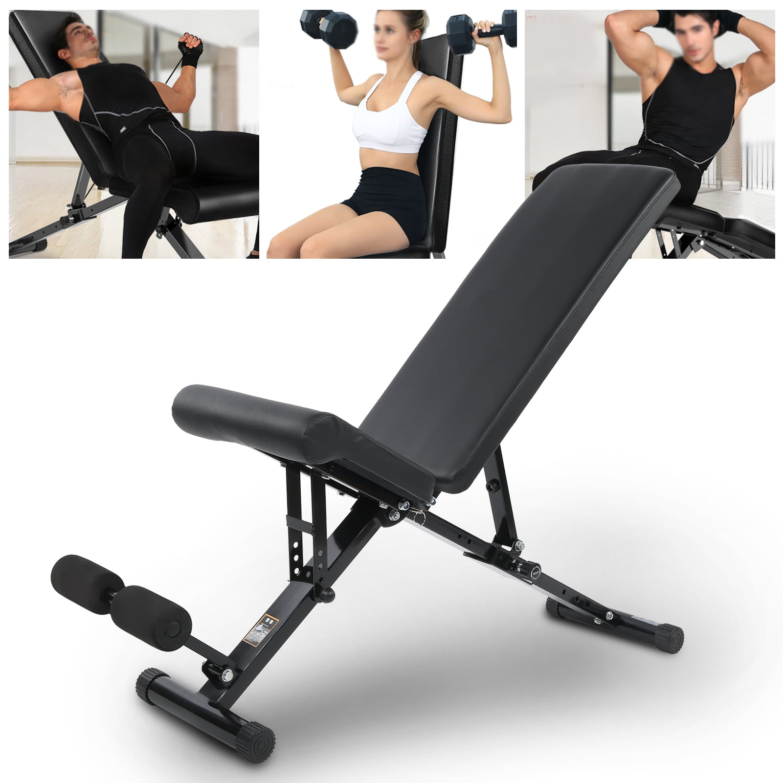 Adjustable Fitness Weight Bench For Full Body Training Home Gym Workout Indoor 