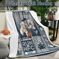 thumbnail image 2 of Dallas Football Blanket Gifts for Men Boys Kids Women Soft Flannel Team Color Throw Blanket Merch, 50x60 Inches, 2 of 3