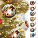 thumbnail image 1 of Ganfancp Decoracion de Belenes Arbol de Navidad de Madera Decoracion de Coches Sagrados Regalos Religiosos Decoracion de Belenes Regalos de Navidad Ofertas y Liquidaciones 1X Colgante Jesús, 1 of 7