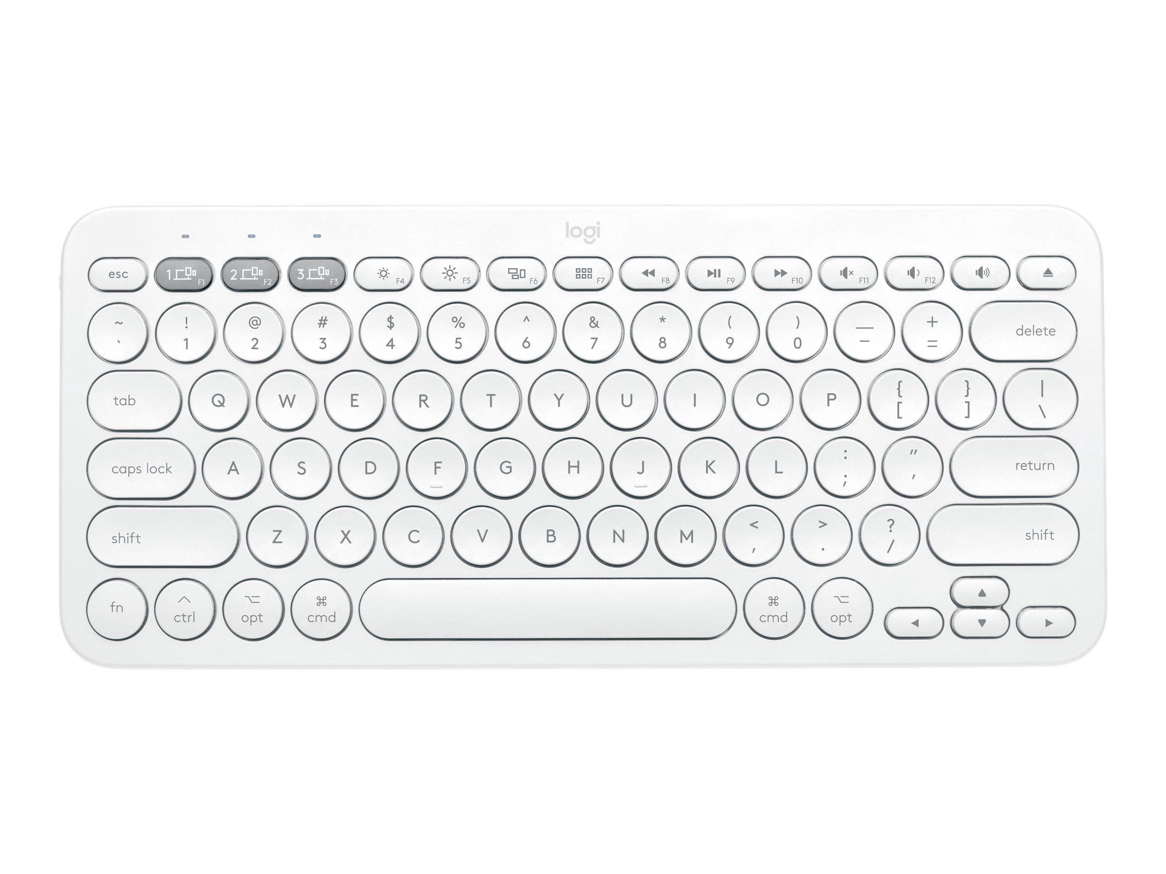 Logitech K380 Multi-Device Bluetooth Keyboard for Mac with Compact Slim Profile, Off-White