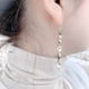 thumbnail image 5 of Pendientes vintage de oro, pendientes largos en forma de hoja, pendientes largos con borlas para mujer, pendientes de boda de oro, 5 of 8
