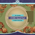 thumbnail image 6 of Buffalo Blizzard Round Pool Supreme Plus Tan/Silver Winter Cover with Leaf Net, 27'/28', 6 of 7