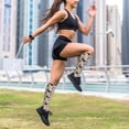 thumbnail image 6 of Lsque Butterflies Pattern Sport Compression Socks for Men & Women 15-20 mmHg Knee High Nurse Pregnant Running Medical and Travel Athletic, 6 of 6