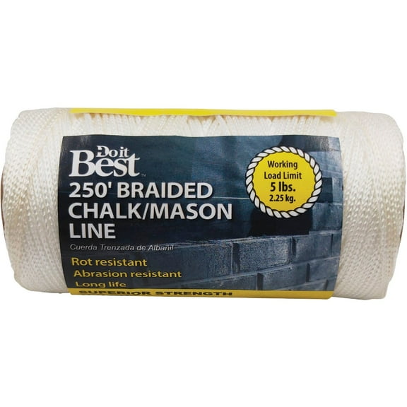 Do it Best 250 Ft. Braided Nylon Chalk/Mason Line 307073