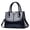 navy, variant on New Trendy Alligator Handbag Female Bright Leather Shoulder Messenger Bag Causla To-handle Bag Lady Shopping Tote Purse