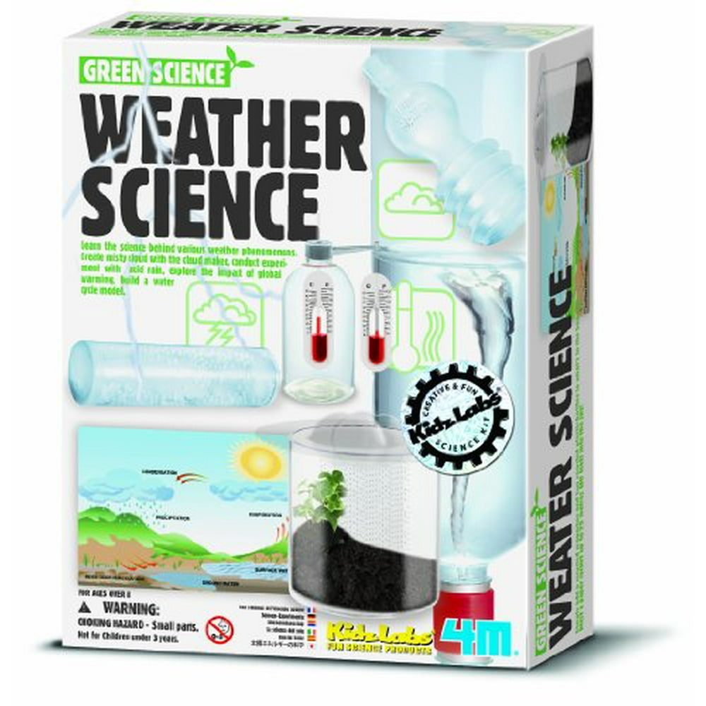 4M Weather Station Kit Climate Change Global Warming Lab Stem Toys Educational Gift For Kids 