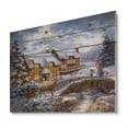 thumbnail image 1 of Design Art - Christmas Tree with horse and open sleigh in winter landscape, 1 of 5