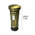 thumbnail image 2 of RuiJiao Innovative Metal Postbox Piggy Bank - Decorative Email-Inspired Coin Bank for Kids and Adults, Unique Gift Idea, 2 of 4