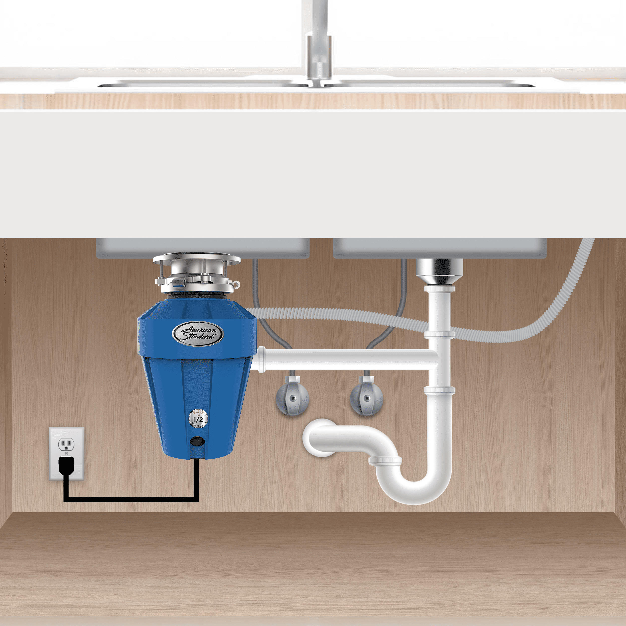 American Standard Elite Mid-Duty 1/2 HP Garbage Disposal ASE-70