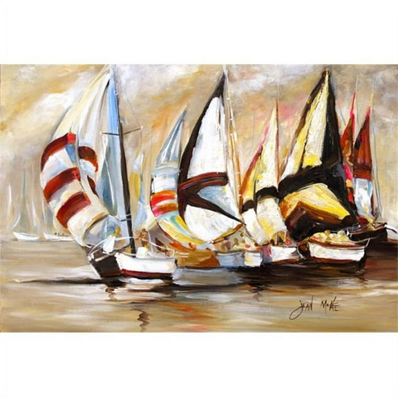 Carolines Treasures JMK1136PLMT Boat Binge Sailboats Fabric Placemat