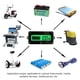thumbnail image 4 of Indicador Batería Universal Pantalla LCD Monitor Capacidad Baterías () Verde, 4 of 8
