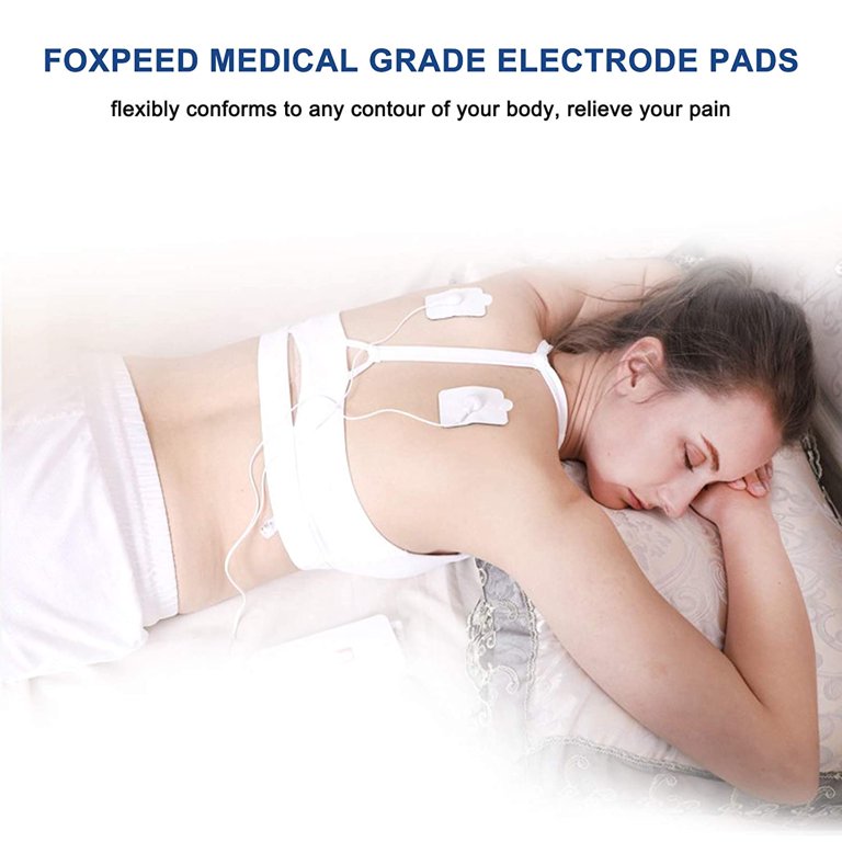 FOXPEED Dual Channel TENS Unit Muscle Stimulator for Pain Relief