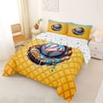 thumbnail image 2 of Erosebridal Baseball Ice Cream Queen Comforter Set,Ball Games Bedding Comforter Set For Boys Kids,Reversible,3-Piece, 2 of 7