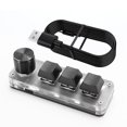 thumbnail image 2 of RGB Macro 3 Key + 1 Knob Programmable Mechanical Gaming Keyboard (Black), 2 of 7