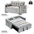 thumbnail image 6 of Convertible Sofa Bed with Pull Out Sofa Bed,55" Loveseat Sleeper Sofa Couch with Side Pockets and Pillows,Chaise Lounge Sofa for Living Room Bedroom Guest Room, 6 of 9