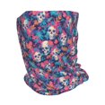 thumbnail image 2 of Disketp flower Skull leaf colorful Slouchy Beanie Hip-Hop Soft Lightweight Running Beanie Adult Hats Chemo Cap for Men Women, 2 of 8