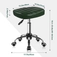 thumbnail image 2 of Minimalist Square Swivel Stool with Wheel for Work SPA Shop Massage Height-Adjustable and Cost-Effective Rolling Stool Chair, 2 of 12