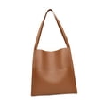 thumbnail image 1 of Bolso de hombro de cuero de las mujeres Bolso elegante para desplazamientos Trabajo de vacaciones al aire libre Caqui, 1 of 8