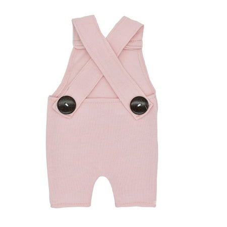 

GWAABD Baby Essentials for Pink Baby Knitted Button Footless Romper Photography Prop Jammies Overalls Pants