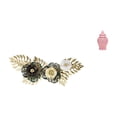 thumbnail image 1 of Escultura Nórdica De Metal Para Pared Con Arreglo De Flores Y Hojas De Porcelana Y Cerámica, Obra Decorativa Colgante Para Comedor, Hogar, Hotel, Regalo, Vacaciones, Almacenamiento, Jarrón,, 1 of 8