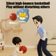 thumbnail image 5 of Juego de aro de baloncesto plegable para interior | Juego de baloncesto infantil de altura ajustable | Equipo portátil de juego y entrenamiento en casa con pelota silenciosa, 5 of 6