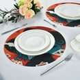 thumbnail image 2 of WOBOGO Handsome God Of Gamblers Round Placemats Set of 1 Heat Resistant Washable Kitchen Table Decorations 15.4in, 2 of 7