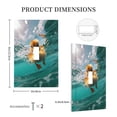 thumbnail image 3 of Daiia Underwater Swimming Duck Pattern Decorator Wall Plate Child Safe Outlet Cover, Switch and Outlet Covers,Size 1-Gang 5.0" x3.0" , Polycarbonate Thermoplastic-Style T, 3 of 6