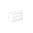 thumbnail image 3 of Viennese 2.0 Wood Buffet Stand with Mirros & 5 Shelves in White Gloss, 3 of 7