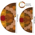 thumbnail image 3 of FMSHPON Happy Thanksgiving Day Xmas Christmas Tree Skirt Stand Mat for Holiday Party Decoration Indoor Outdoor 48 inches, 3 of 6
