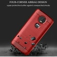 thumbnail image 3 of REQO Phone Case for Moto E5 Plus E 5 Supra with Screen Protector Cover and Slim Soft TPU Cell Accessories Protective Motorola E5+ MotoE5plus 5E 5th Generation E5plus Women Men Carbon Fiber Red, 3 of 9