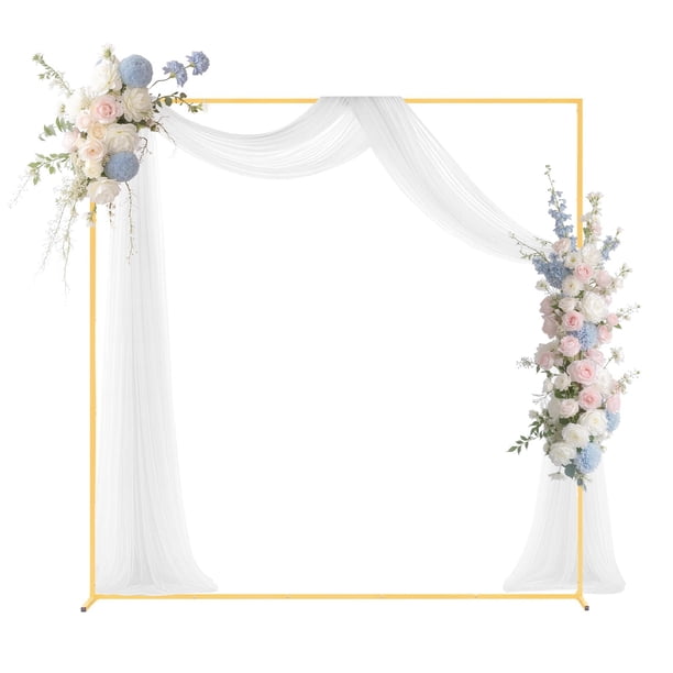 Soporte tipo arco VEVOR, 2 x 2 m, estructura estable, metal dorado