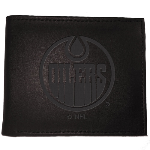 Men's Black Edmonton Oilers Hybrid BiFold Wallet
