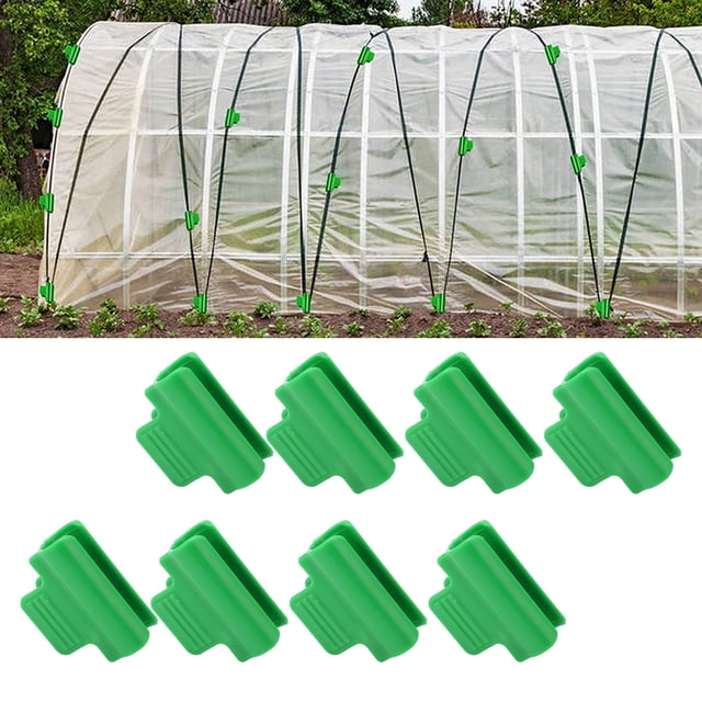100 Uds Abrazaderas para Cobertizo de Jardín ANGGREK Clips de Red de Sombreado de Plástico