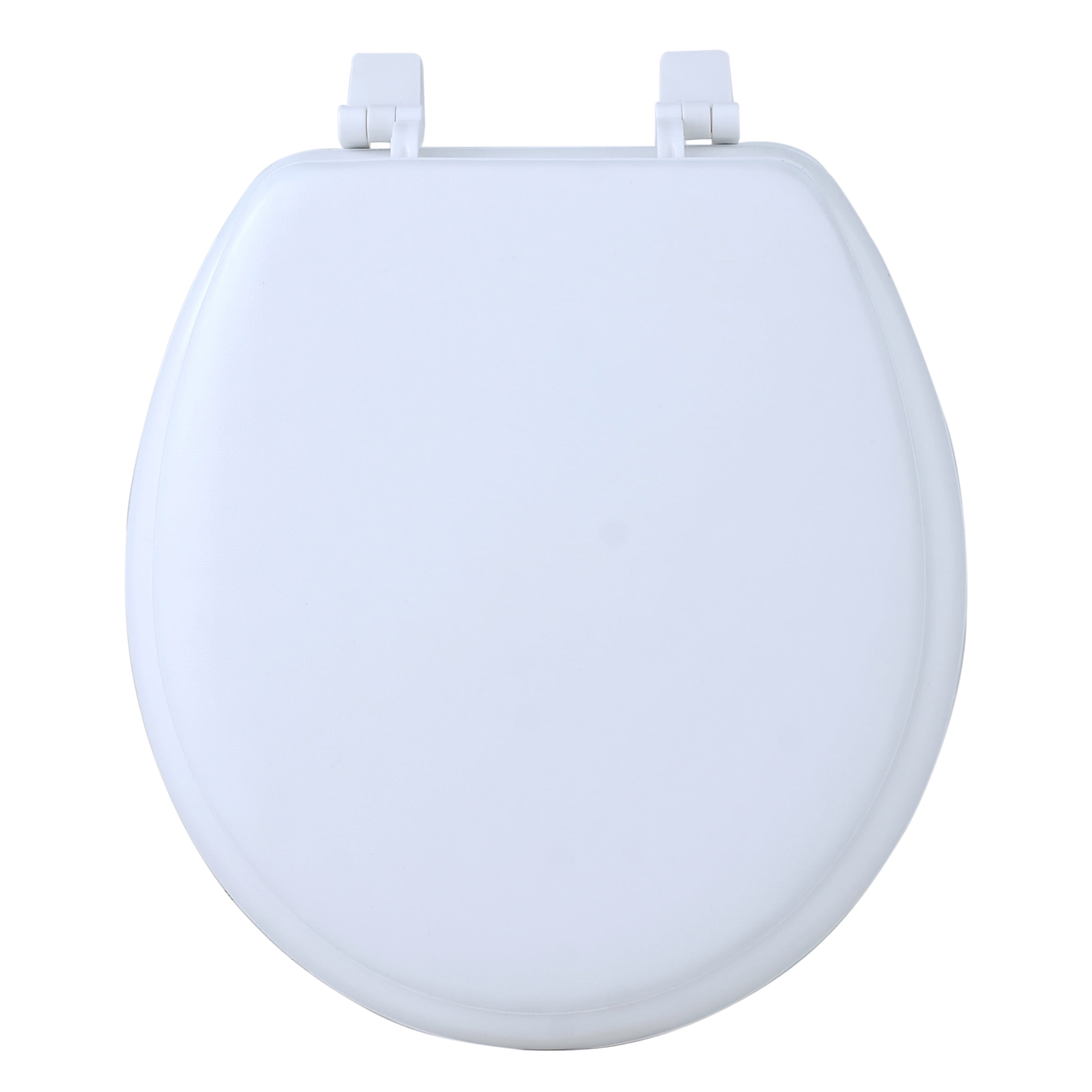 Park Avenue Collection Fantasia 17 Inch White Soft Standard Vinyl Toilet Seat